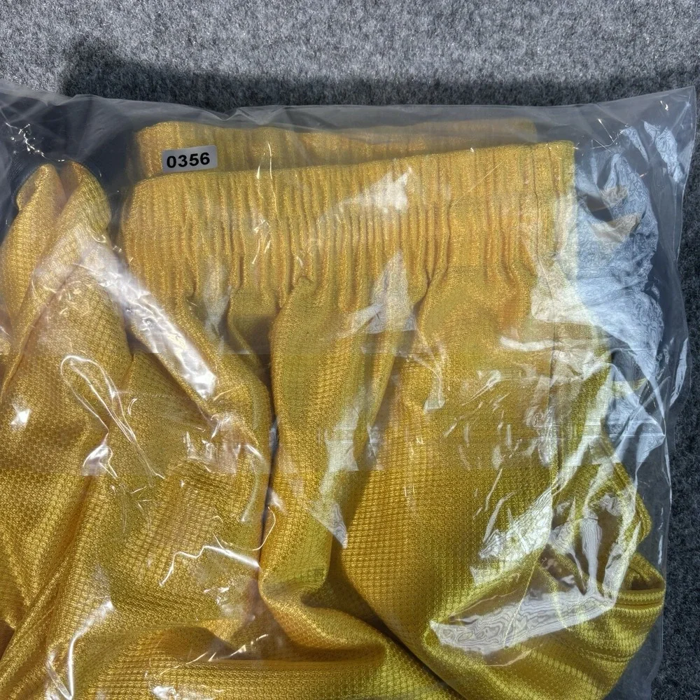Nike Shorts Men's Large Basketball Yellow‎ Athletic Gym Training Sports Swoosh
